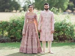 A Bride And Groom Wore Matching Pink Outfits To Their Wedding Insider