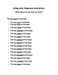Vivid Verbs Practice Verb Practice Vivid Verbs Verb