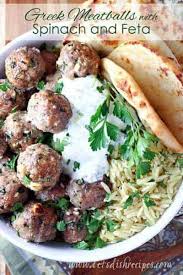 Combine meatball ingredients in a large bowl: Greek Turkey Meatballs With Spinach And Feta Let S Dish Recipes