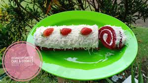 Bicarbonate soda cream cheese frofting 75g butter 190g cream cheese 480g icing sugar, sifted 1tsp. Bolu Gulung Red Velvet Swiss Roll Recipe By Chalistaa Kitchen