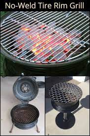How To Build A No Weld Tire Rim Grill Diy Projects For Everyone Bbq Grill Design Diy Barbecue Diy Grill