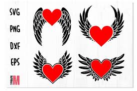 Download Heart With Wings Svg Bundle Digitanza