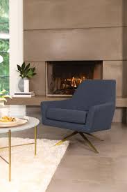 Spin Ink Blue Chair Blue Chairs Living Room Blue Chair Furniture