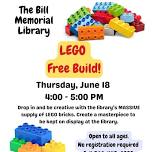 Lego Free Build @ the Bill Memorial Library