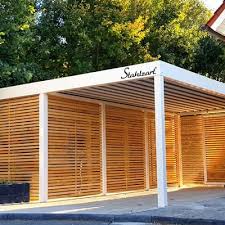 Sichtschutzzaun Holz Larche Metall Anthrazit Modern Stahlzart Sichtschutzzaun Holz Carport Carport Holz