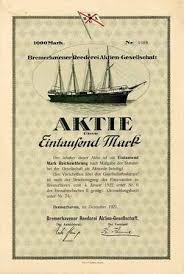 Bremerhavener Reederei Ag Reederei Wertpapiere Dampfschiff