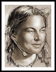 Sacagawea Framed Art Prints for Sale