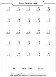 Basic Math Worksheet Generators