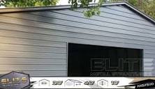 510 Beige Garage with Vertical Roof 30Wx40Lx10H | Elite Metal ...