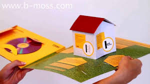 Pop up karten weihnachten vorlagen : 3d Haus Im Folder Bmoss