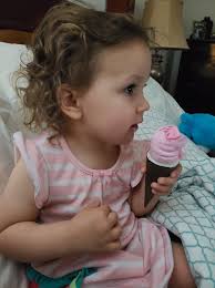 I loved having ice cream cones for dessert