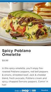 Spicy Poblano Omelette From Ihop Omelette Recipe Easy Healthy Breakfast Spicy Omelette Recipe