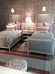 Details Blog Twin Beds Guest Room Twin Girl Bedrooms Bedroom Color Schemes