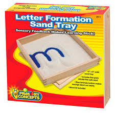 I can see a way to get the trays using something like this but it doesn't seem to have the paper size information. Primary Concepts Letter Formation Sand Tray 8 X 8 Inches