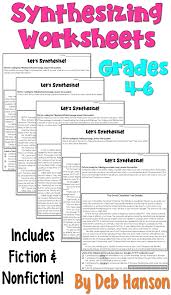 Synthesizing Worksheets 5 Passages Pdf And Digital Distance Learning Informational Texts Activities Nonfiction Reading Passages Nonfiction Reading