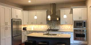 The homeowner wanted dark kitchen cabinets. Painting Dark Kitchen Cabinets White In Morristown Nj Monk S