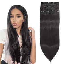 Amazingbeauty offers high quality 100% human remy hair clip in hair extensions for caucasian girls & black girls, the largest variety of hair textures and colors to meet your every need. Buy Docute Black Brown Thick Hair Extensions Clip In For Women 4 Pieces Darkest Brown 22 Inch Full Head Long Straight Clip In On Hair Extensions Classic Hair Piece Black Brown 22