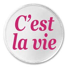 Pas de chance, mais c'est la vie. Cest La Vie 3 Sew On Patch Quote Such Is Life French Clothing Shoes Jewelry Novelty Playcenterng Com