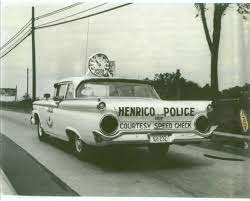 Speed Check Police Car 1959 Henrico County Virginia Police Cars Old Police Cars Us Police Car