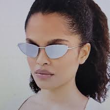 Alexander McQueen T-bar Cat Eye Metal Sunglasses