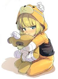 Cute bear kaomoji & emoticons list! Safebooru 1girl T Alternate Costume Animal Costume Bandages Bangs Bear Costume Bear Hood Blonde Hair Blue Eyes Boko Girl Animal Costumes Bear Costume Anime