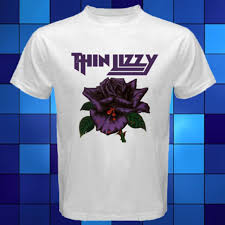 Thin Lizzy Black Rose Rock Band Legend White T Shirt Size S To 3xl