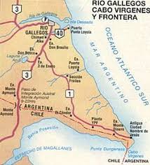 Mapa de ubicación de hoteles, restaurantes y otros servicios en río gallegos. A Cabo Virgenes Rio Gallegos Santa Cruz Patagonia Argentina Republica Argentina Rio Santa Cruz Santa Cruz Argentina