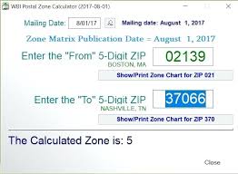 13 discriminative usps postal zone chart