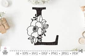 Download Botanical Alphabet Svg Floral Letter L Svg Bundle Svg Dxf 236959 Svgs Design Bundles