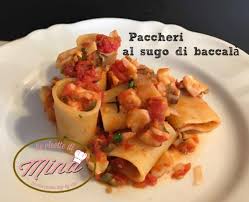 Facile da preparare( a parte i giorni che ci vogliono per rendere pronto il baccalà) ma buono buonissimo nel sapore, nel gusto un. Paccheri Al Sugo Di Baccala Le Ricette Di Mina