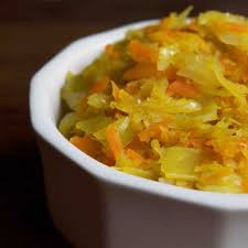 Steamed Curry Cabbage And Carrots Serenity Food Recipe Jamacian Cabbage Recipe Food Cabbage