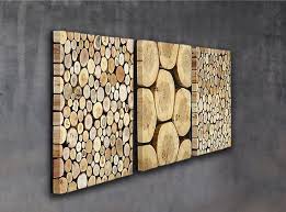 Tree Slab Wall Art Set Of 3 Wood Wall Panel Triptych Set Of Wood Wall Art Wall Panels Tree Slices Wood Wall Decor 3 Piece Wood Wall Art Wood Wall Decor