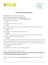 Please add this translation if you can. Sinopsis Za Izradu Kratkog Dokumentarnog Filma