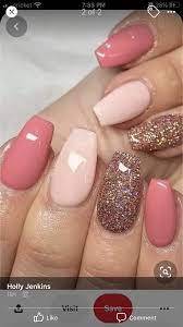 Pin By Krystal Durham On Nails In 2020 Square Nail Designs Short Square Nails Short Acrylic Nails