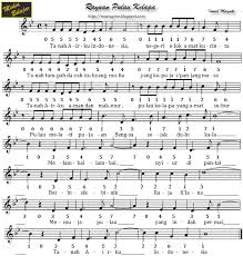 Matahari tak pernah ingkar janji. 36 Not Angka Lagu Wajib Nasional Filenya