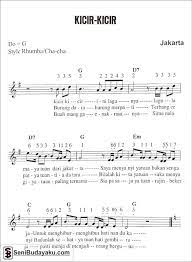 Baiklah kita lihat not angka lagu tersebut. Pencipta Lagu Kicir Kicir Beserta Lirik Not Dan Makna Lagunya Seni Budayaku