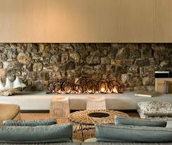 Establish the overall look for fireplace. Cool Modern Open Fireplace Design