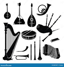 Colección Del Instrumento Musical Stock de ilustración - Ilustración de  flauta, gente: 34687497