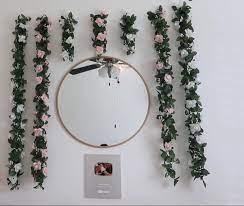 Cute Leaves Mirror College Room Decor Girl Bedroom Decor Interior Decorating Living Room