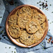 In a large bowl, cream butter, coconut sugar and agave. Chewy Oatmeal Raisin Cookies With Hazelnuts Pumpkin Seeds Nutritiously Natalie