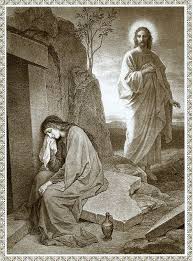 Called By Name The Risen Christ Appears To Saint Mary Magdalene The Border Is Beautiful On This Drawing Mary Magdalene And Jesus