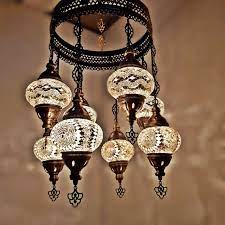 Offering this stunning moroccan hanging lamp. Turkish Moroccan Arabian Glass Mosaic Chandelier Lamp Light 8 Bulb Uk Seller Ebay