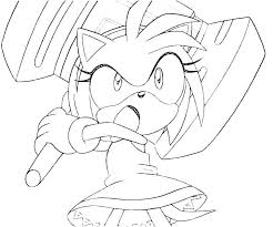 Sonic Generations Amy Rose Giant Hammer Rose Coloring Pages Amy Rose Sonic And Amy