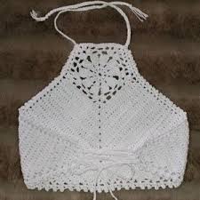 Zinnia Flower Crochet Crop Top Crochet Crochet Crop Top Cotton Crop Top