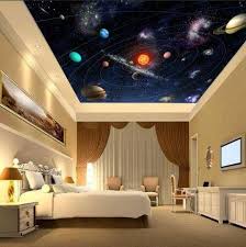 Ceiling Solar System Wallpaper Solar System Wall Mural Solar System Kids Room Solar System Wallpaper System Wallpaper