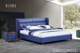 Check spelling or type a new query. Plain Blue Leather Bed With Side Table A A Overseas Trading Co Id 22708052262