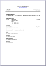 These resume templates are still pretty basic, but they use color to make key elements stand out and liven the elegant template from resume template injects colored bars to highlight sections but. Blank Basic Resume Templates Vincegray2014