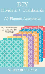 Posted on april 24, 2015 by erin cobb. Easy Way To Create Planner Dividers Dashboards Planner Printables Free Happy Planner Printables Happy Planner