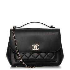 Chanel Caviar Quilted Large Business Affinity Flap Black Chanel Caviar Chanel Shoulder Bag