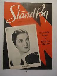 STAND BY MAGAZINE MARCH 1937 LUCILLE LONG VINTAGE WLS CHICAGO RADIO